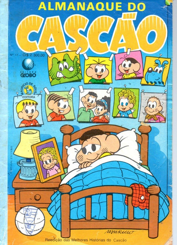 Almanaque Do Cascão 17 - Globo - Bonellihq Cx41 F21