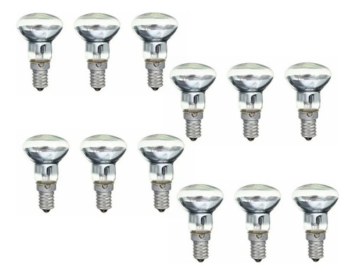 12 Lâmpadas Lava Replacement E14 R39 30w Screw B- Bulb