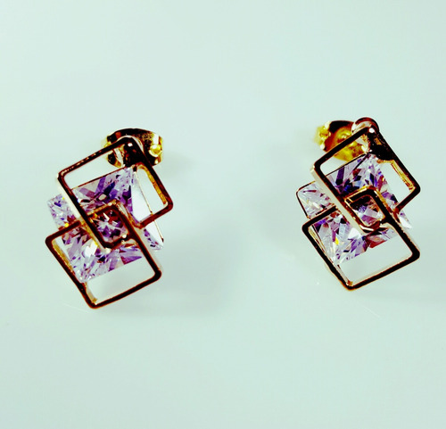 Aretes De Moda Dama Cristales Austriacos