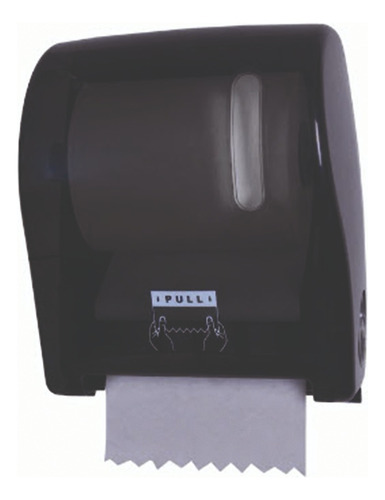 Dispensador Plástico Toalla De Papel Rollo Auto-corte Negro