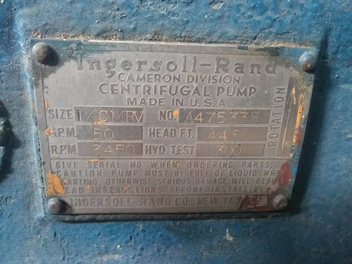 Bomba De Agua De Riego (Usado)