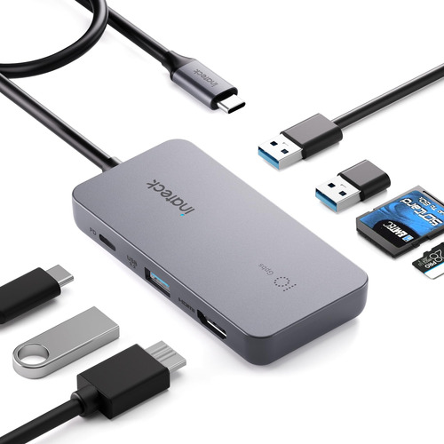 Hub Usb C Inateck Con 7 Puertos, Velocidad Usb 3.2 Gen 2, Ca