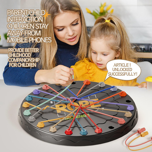 Juego De Mesa De Rompecabezas De Ajedrez Juego De Cuerda Ret
