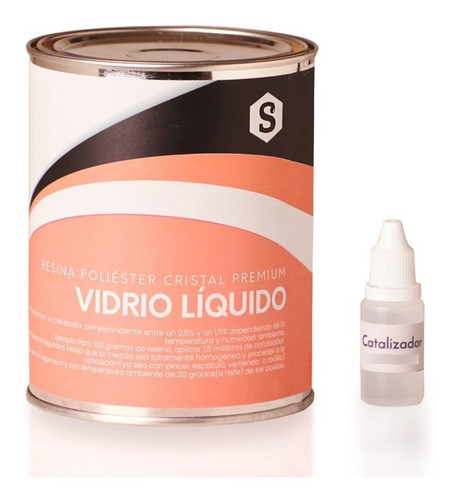 4 Kg Vidrio Liquido Resina Cristal