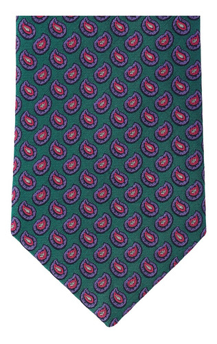 Corbata Manzoni Paisleys Scappino Color Turquesa