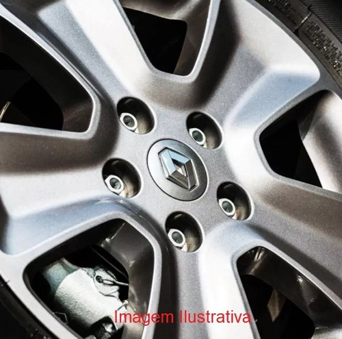 4 Calota Miolo Centro De Roda Renault Prata Fluence Megane