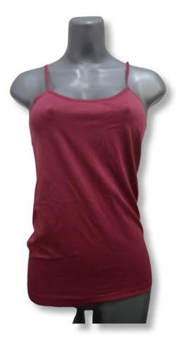 Top Vinotinto De Nylon Y Spandex Talla M/l