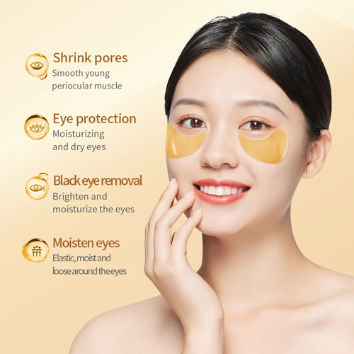 Parches Hidrogel Para Ojos Sadoer Elimina Ojeras Hidratante Todo Tipo De Piel Gold Día/noche