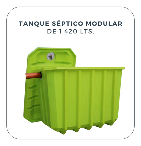 Tanque Séptico Septkit 1.420 Lts / Reemplaza Al Biodigestor!