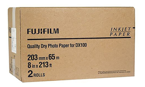 Papel Fuji 20,3x65m Lustre Dx100 E De100