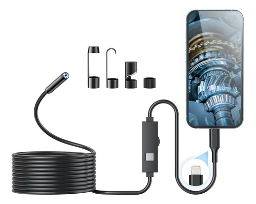 Endoscopio Usb Teléfono I, Cámara Endoscopio Luz, Bor...