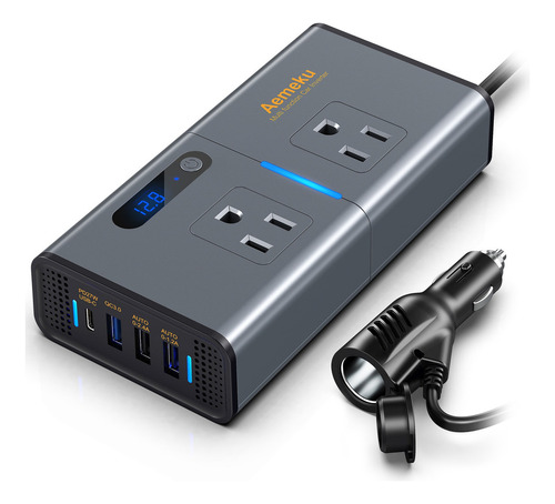 Inversor De Corriente Automotriz 12v 110v 200w Coche Usb