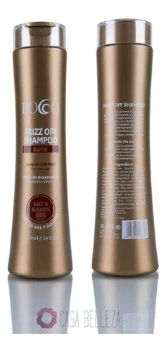 Pack Shampoo Rocco Frizz Off 400ml Mas Cepillo Desenredante