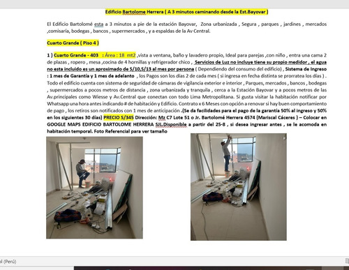 Imagen 10 de 14 de Alquiler De Cuartos En San Juan De Lurigancho (wifi Gratis)