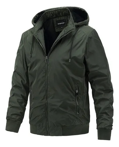 Chamarra con capucha hombre new arrivals