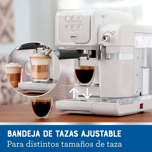 Cafetera Express Oster Primalatte Touch Bvstem6801w White