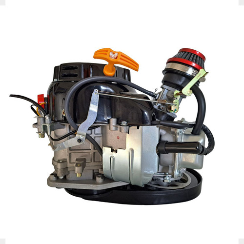 Kit completo de motor de bicicleta motorizada a 4 tempos 100 cc GTS 156F 3,5HP preto