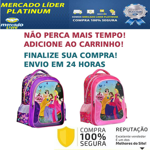 Imagem 8 de 8 de Mochila Escolar Juvenil Infantil Viagem Reforçada Resistente
