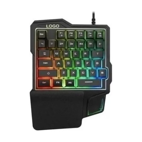 Teclado Gamer Pro Medio Cuerpo K5 Ergonomico Para Juegos