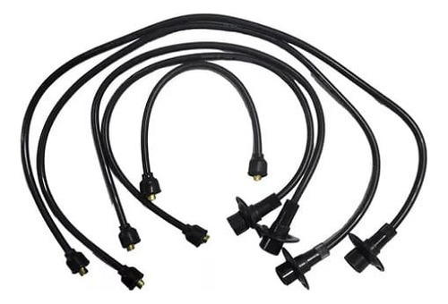 Juego De Cables Bujias Escarabajo Brasilia Kombi Negros 8mm