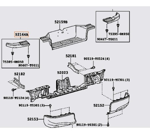 Imagen 4 de 6 de Pisadera Estribera Derecho Paragolpe Trasero Hilux 15/
