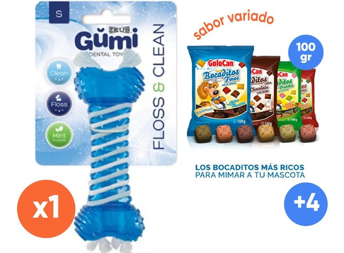 Juguete Limpiador Dental Para Perros Gumi Floss Small