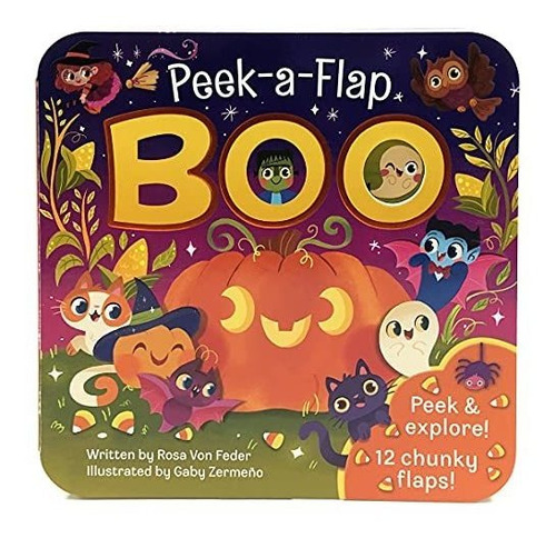 Book : Boo Halloween Lift-a-flap Board Book Ages 0-4...