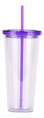 Vaso De Plástico Transparente, Vaso De Café Sin, Violeta