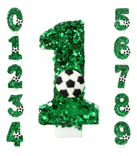 Vela Futbol Feliz Cumpleaño Para Suministro Decoracion Tarta