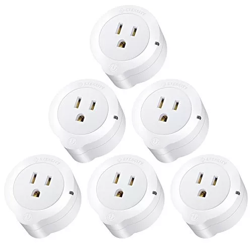 ETEKCITY - Voltson Smart WiFi Outlet Plug (6-Pack) - White 