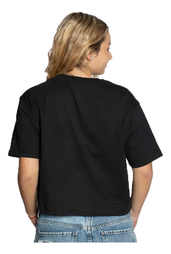 Converse Remera Lifestyle Mujer Laces M Negro Fuk