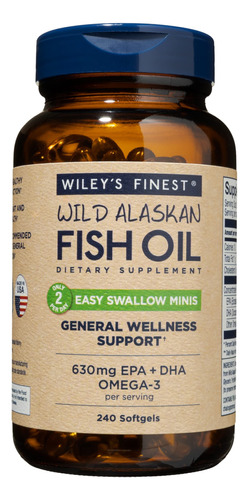 Wiley's Finest Aceite De Pescado Salvaje De Alaska Easy Swal