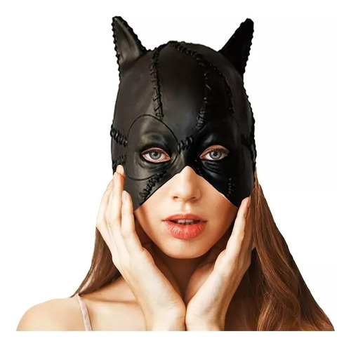 Party Store- Máscara De Latex- Mujer Gato- Cotillón Disfraz