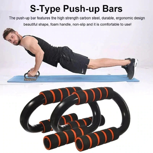 Pechadas Push Up Barra Gym En Casa