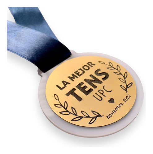 Medalla Personalizada Conmemorativa Deportiva Acrílico 6cm 