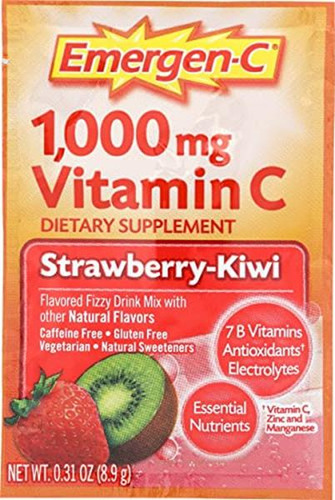 Alacer Paquete Emergen C Sabor Fresa Kiwi, 0.31 Oz