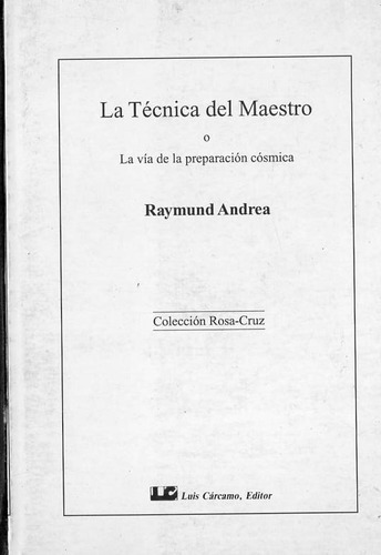 La Tecnica Del Maestro - La Via De La Preparacion - C515 