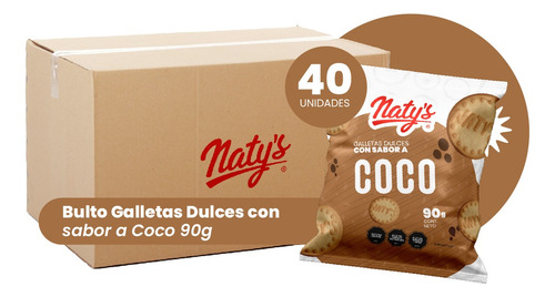 Galleta Naty´s Con Sabor A Coco 90gr