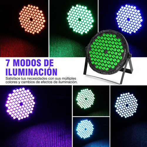 Cañón Led Rgb Rhythm Dmx Multicolor 84cx3 Con Control Y Fan