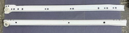 Correderas Metálicas Blancas De 45 Cm. Usadas Para Gavetas