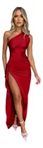 Comprar Vestido De Noche Sexi Sin Tirantes Con Volantes Para Mujer