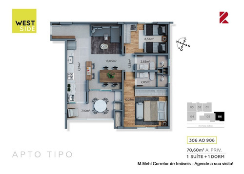 Imagem 30 de 30 de Cobertura Com 2 Dormitórios À Venda Com 185.91m² Por R$ 960.000,00 No Bairro Mercês - Curitiba / Pr - M2me-wsrc1006