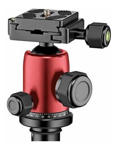 Manfrotto Trípode Ligero Elemento Viajero Pequeñas Rojo Mkel
