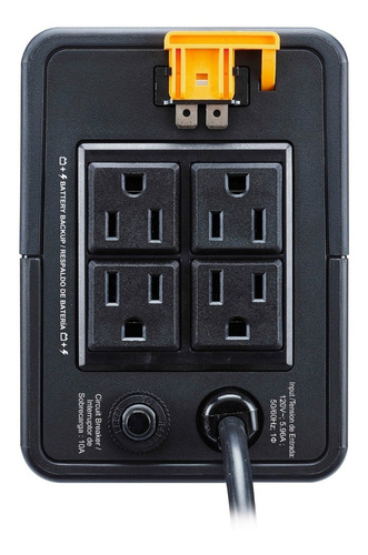 Imagen 2 de 2 de Ups Apc Bvx700lu-lm 700va 360w 120v 4 Tomas Avr Interactiva