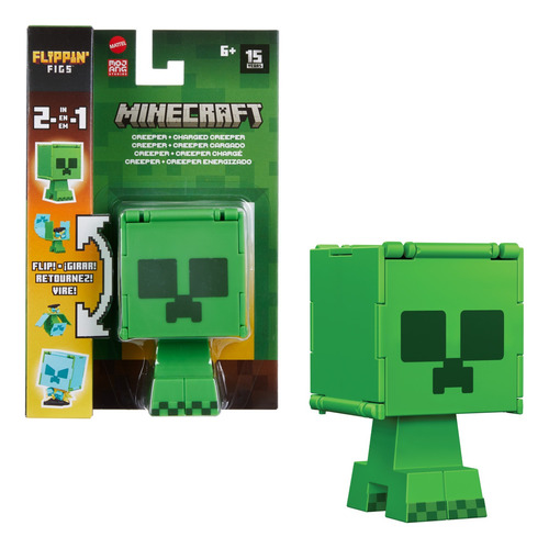 Minecraft Flippin' De 3.75  Creeper + Creeper Cargado