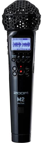 Microfone E Gravador Zoom M2 Mictrak Estéreo X/y 2 Canais Cor Preto