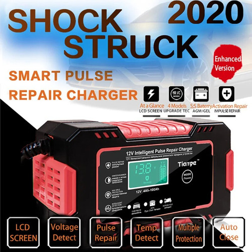 Cargador De Batería De Coche 12v-24v 10a Cargador Multiusos