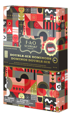 Spin Master Fao Schwarz Double Six Color Dot Dominó, Juego C