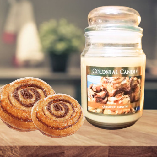 Velas Grande Aromática Decorativa Canela Rol 2pzas 510gr Int Beige Cinnamon Caramel Pack Rol De Canela