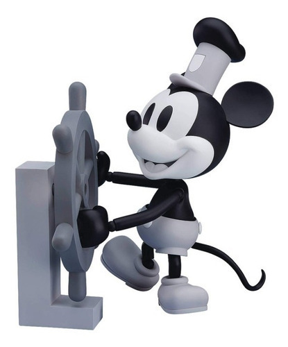 Mickey Mouse Steamboat Willie 1928 Black & White Good Smile